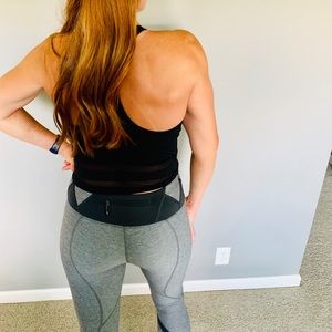 New Lululemon Crop 3/4 Length, Grey, Size 6